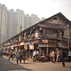Bhavan Chawl in the shadow of a government housing complex.